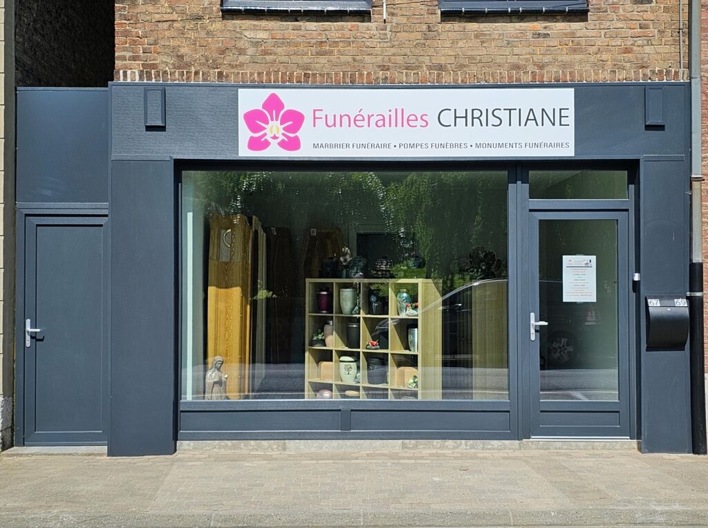 Devanture funérarium Christiane